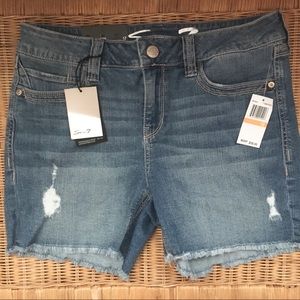 Seven7 denim shorts blue stretch new bottoms jeans